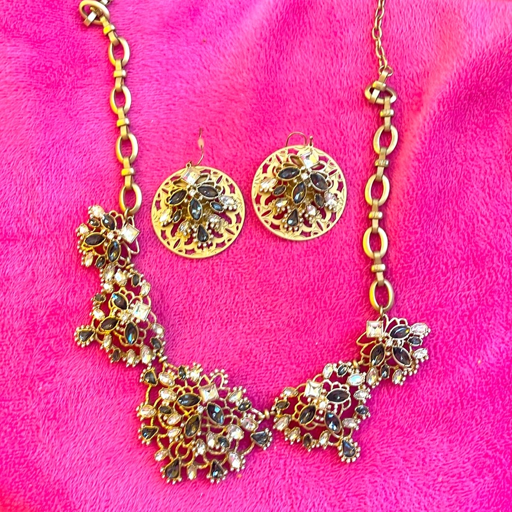Necklace and earrings